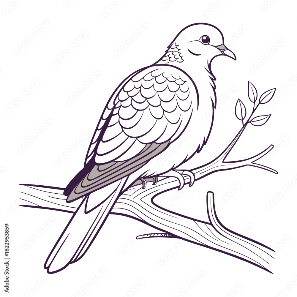 Obraz premium doel-bird-vector