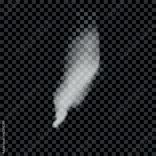 appearance of light smoke of vertical shape, graphics