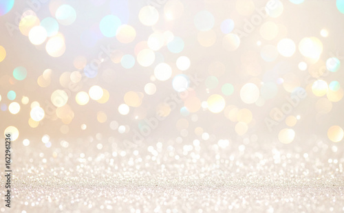 キラキラ光るベージュと白のパステルカラーの抽象的な背景
