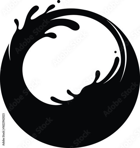 vecteur tatouage animal dragon tribal noir conception d'icône d'illustration de silhouette
