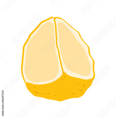 Lemon fruit icon, citrus fruit, mandarin, juicy fruit party