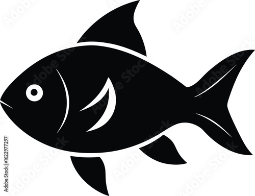 Poisson marin vecteur animal illustration de pêche aquatique pour icône de la faune