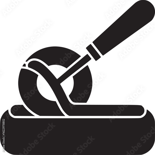 Applying Adhesive Sealant Icon