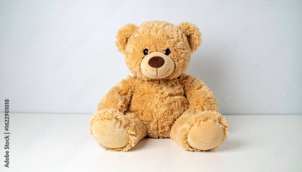 Obraz premium teddy bear on a wooden background
