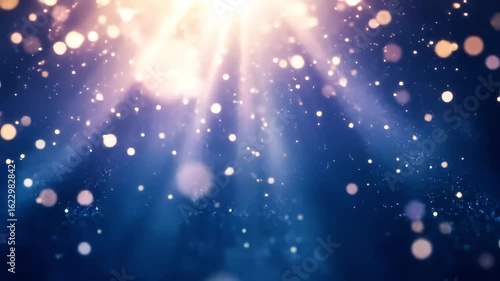 Abstract glowing particles