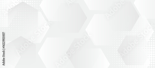 Vector hexagonal abstract graphic design Banner Pattern background template. Modern lines pattern. Futuristic technology concept. Suit for cover, poster, banner, brochure, header, website