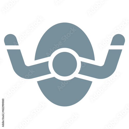 Aeroplane Steering Wheel Vector Icons