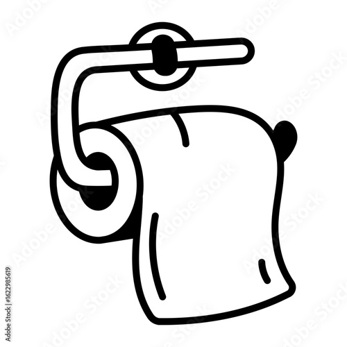 A sketchy style icon showing toilet
