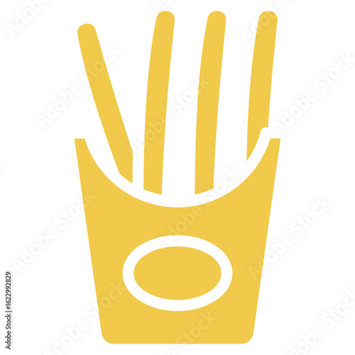 French Fries Vector Icons