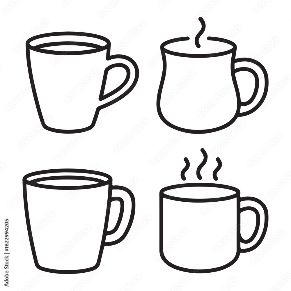 black vector various Coffee Mug Silhouette
black vector various Coffee Mug Silhouette