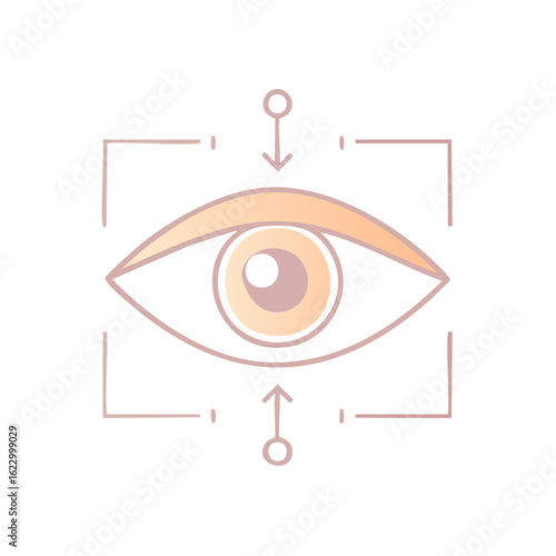 Eye Scanning Detection System Concept Artificial Intelligence and Futuristic Technology