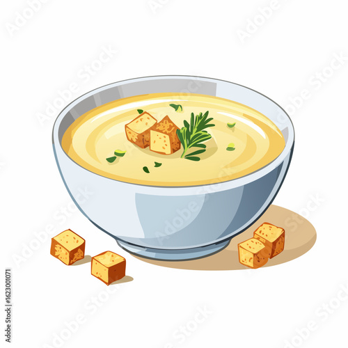  Kartoffelsuppe mit Croutons