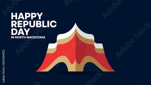 Republic Day North Macedonia Monument Celebration