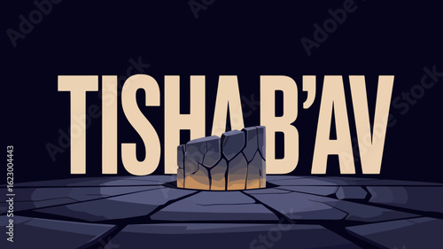 Tisha B'Av Broken Pillar Jewish Commemoration Day