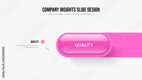 Modern Plan One Step Diagram Frame Layout. Sales Development Slideshow Design Vector Illustration. Consulting Strategy 1 Option Infographic Slide Template.