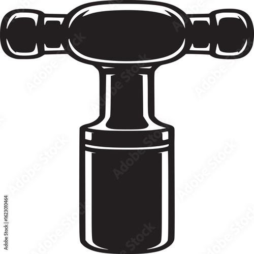 Black and White Hammer Graphic