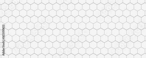 Honeycomb mosaic hexagons background. Black honeycomb on a white background. Plain hexagon grid with bold cells. Hexagon cells. EPS vector illustration