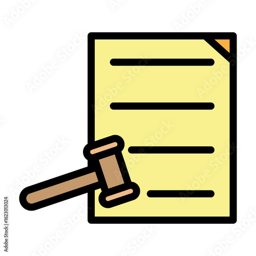 Trial Master File Vector Filled Icon Design