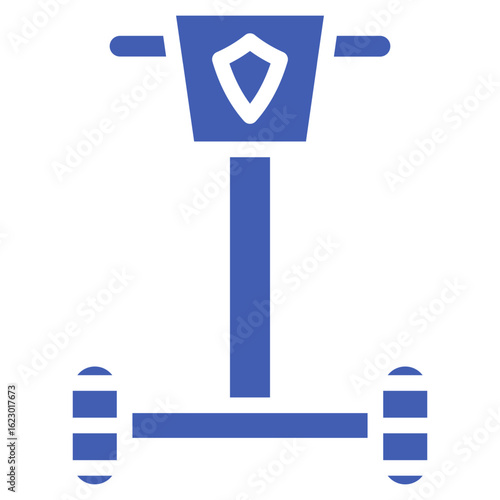 Police Segway Vector Icons