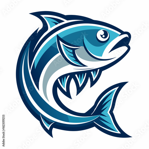 Bait Lure Fish Hook Fishing Angler logo design inspiration