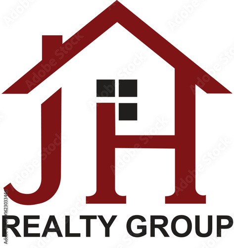 MODERN JH REALTY GROUP LOGO DESIGN