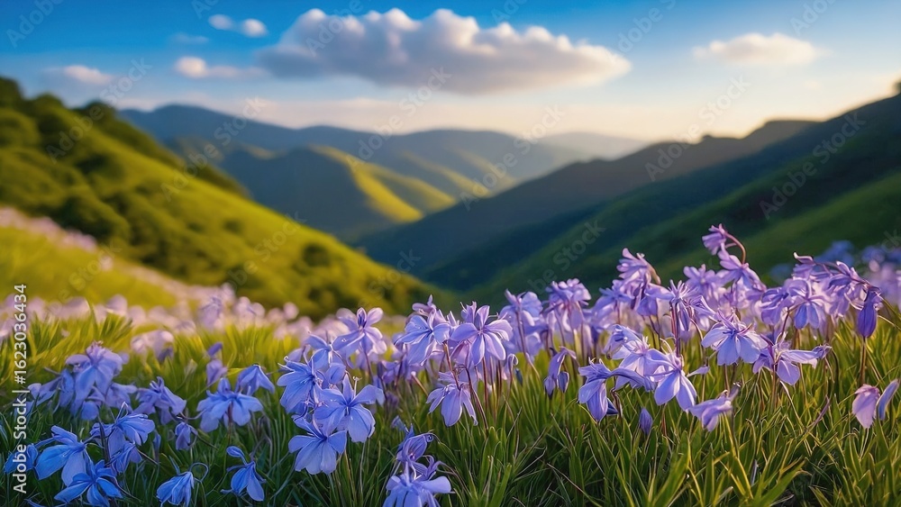 Fototapeta premium kurinji flowers in bloom ooty botanical gardens tranquil view indian landscpae