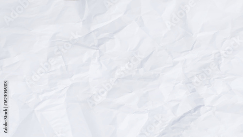 Paper texture Crumpled White. Top view. Paper texture background, Crumpled paper. White creased paper.  Vector illustration.