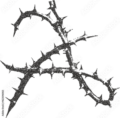 Spike letter A y2k retro stipple art letter brutalist halftone vector png transparent, sharp 2000s photocopy effect tattoo aesthetic