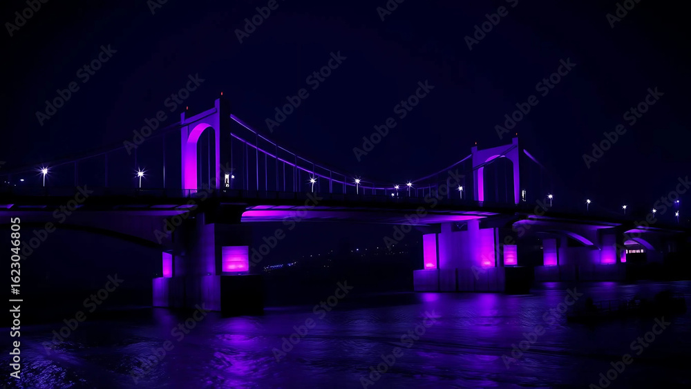 Obraz premium bridge at night