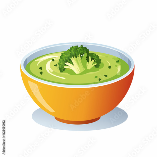  Brokkolicremesuppe mit Kresse