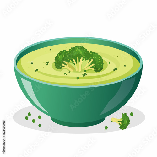  Brokkolicremesuppe mit Kresse