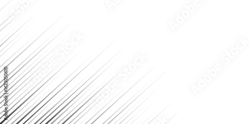 Slant line halftone gradation texture. Fading diagonal stripe gradient background. Black oblique pattern backdrop. Vanishing thin parallel line wallpaper for overlay, print, cover. Vector