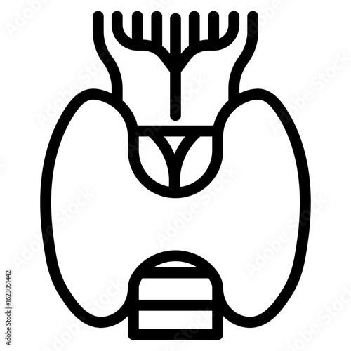 Thiroid icon vector illustration