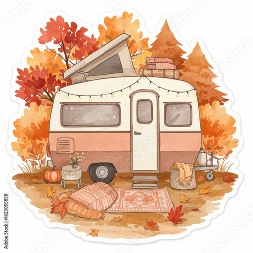 camping in the autumn