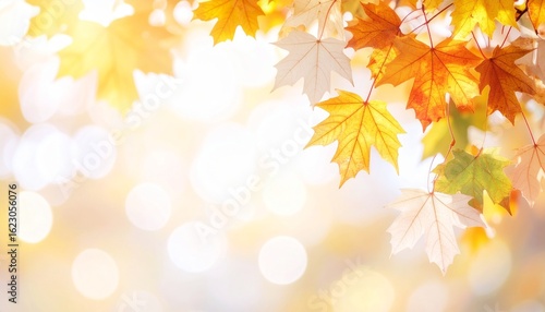 秋の紅葉をイメージした背景画像