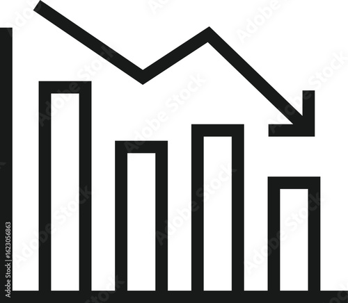 business graph decrees icon 