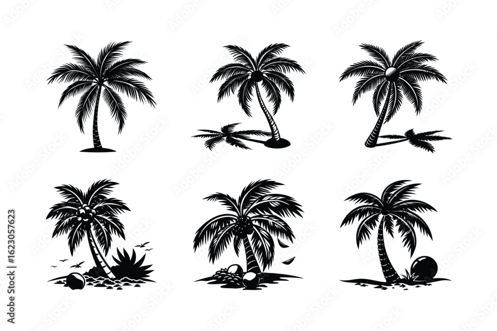 Fototapeta premium Palm Tree Bundle