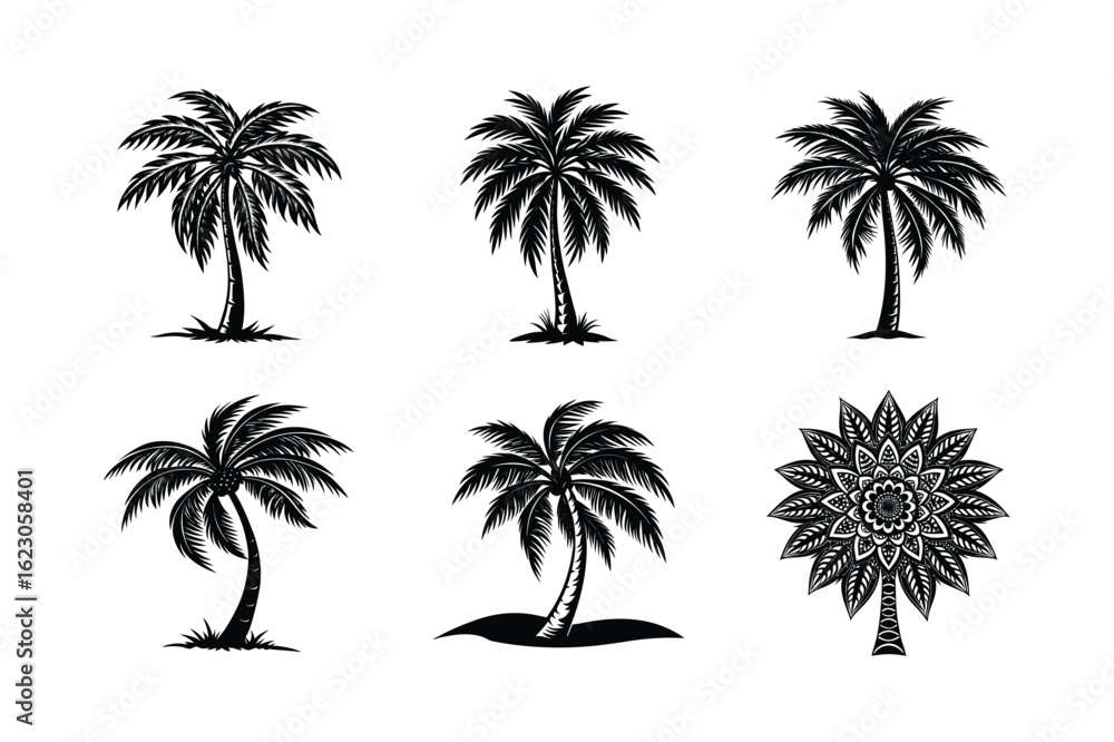 Fototapeta premium Palm Tree Bundle