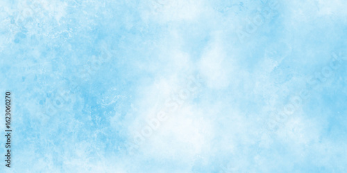 abstract blue watercolor white background, soft cloud shapes, blended watercolor effect, blue marble pattern floor texture background, abstract painting featuring blue and white clouds.
