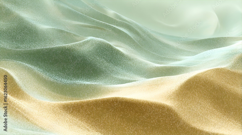 Obraz premium Abstract Sandy Dune Background with Glittering Particles