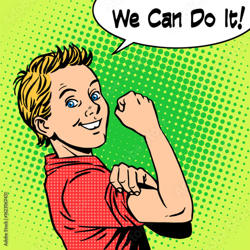 Boy power confidence we can do it