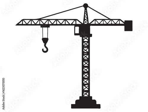 CONSTRUCTION CRANE SILHOUETTE