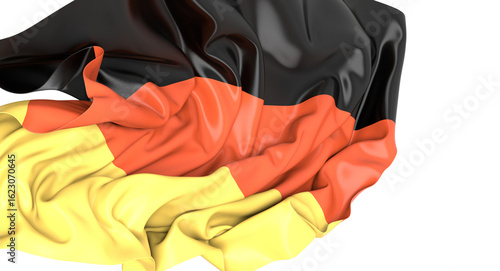 The German flag waving proudly