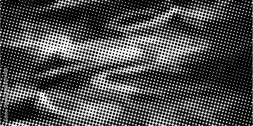 Abstract halftone wave dotted background. Futuristic twisted grunge pattern, dot, circles. Vector modern optical pop art texture for posters, business cards