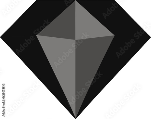 Brilliant Cut Beauty  Elegant Diamond Vector Illustration Design 