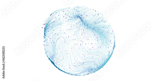Digital art of a swirling b...
