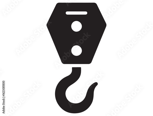 CRANE HOOK SILHOUETTE