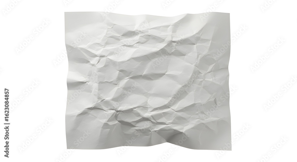 Obraz premium High resolution image of crumpled white paper texture background perfect for design projects and adds a unique touch to your creative work.