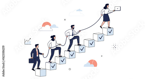 Teamwork and collaboration fostering success through shared goals and mutual support in business