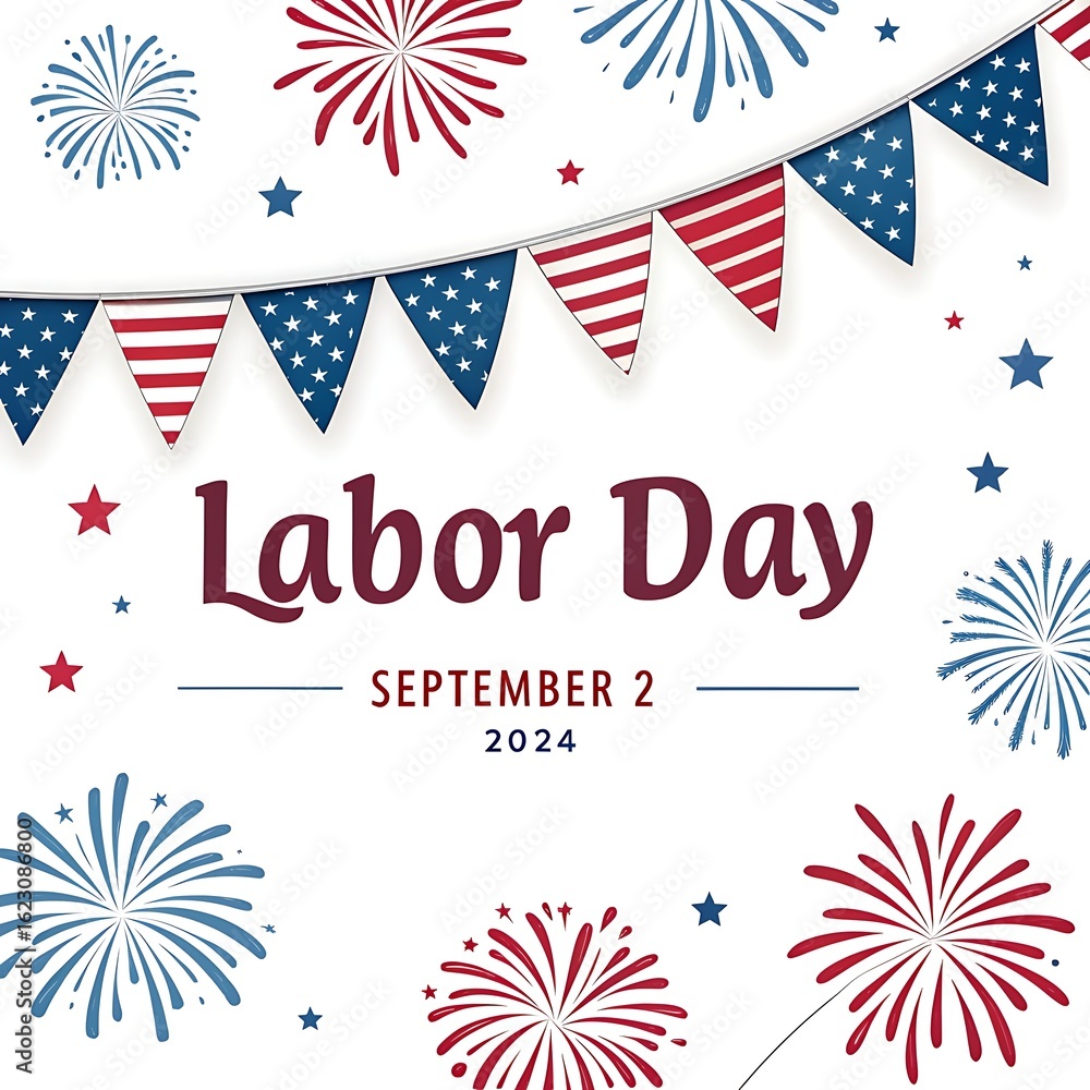 Obraz premium Happy Labor Day: Celebrating Workers